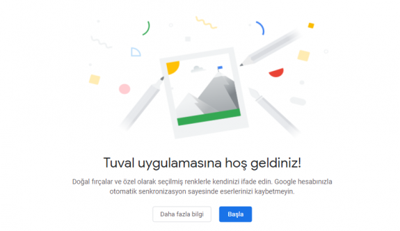 Google'dan web tabanına sahip çizim aracı