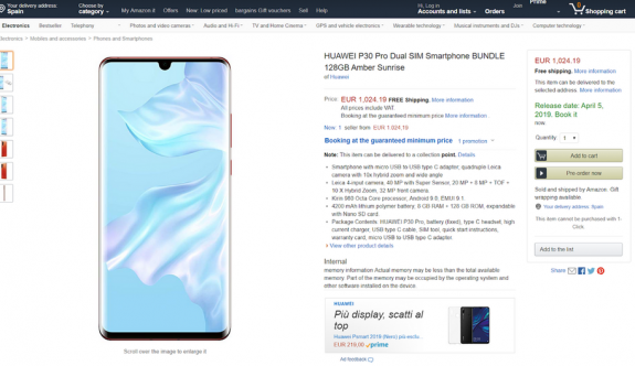 P30 Pro modeli yanlışlıkla ön siparişe çıkartıldı